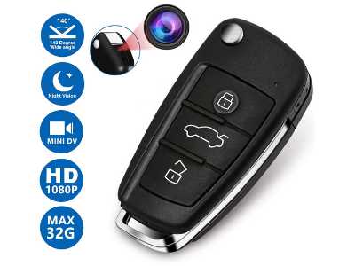 Aukfa Car Keychain Camera - Best hidden keychain camera for cars 2023