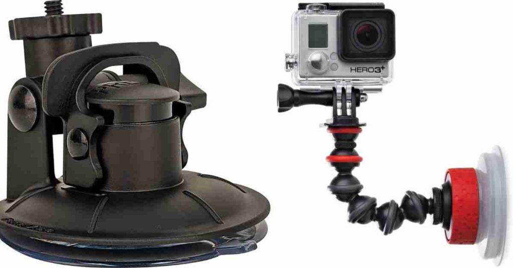 Action camera suction cup mount 2023