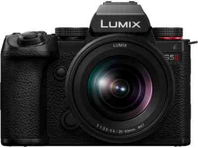 Panasonic LUMIX S5II Mirrorless Camera, 24.2MP Full Frame with Phase Hybrid AF, New Active I.S. Technology, Unlimited 4 2 2 10 bit Recording DC S5M2KK Black